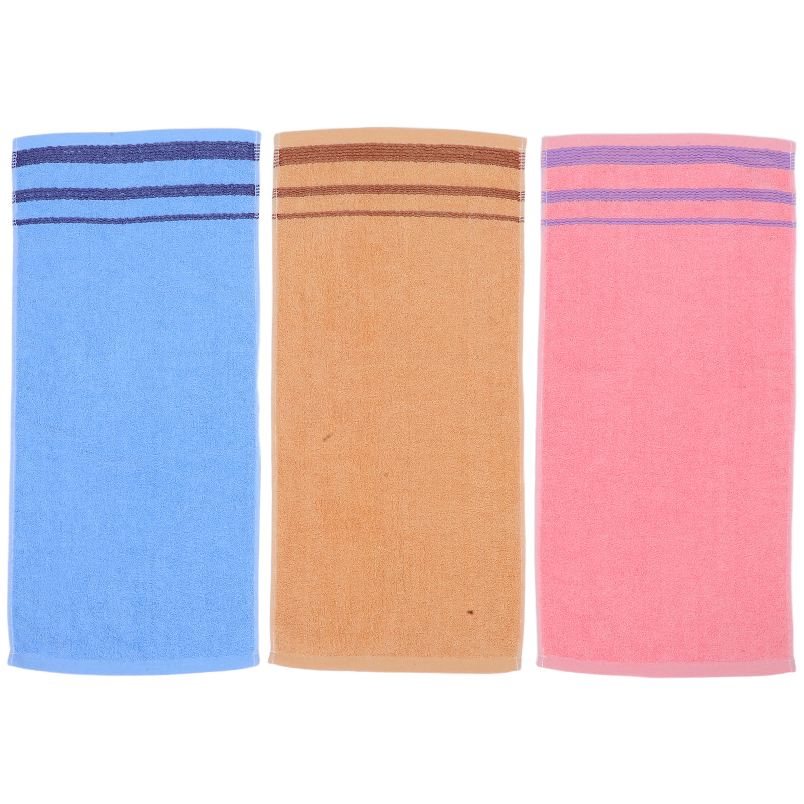 Home Textiles Pakistan - 3Pcs Soft Cotton Jacquard Towels for