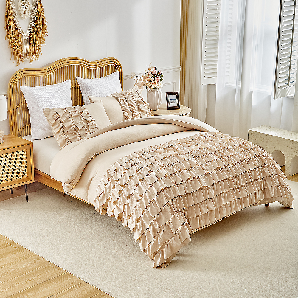 Duvet Cover Bedding Set Twin D - Linen Duvet Cover ulasan dan harga
