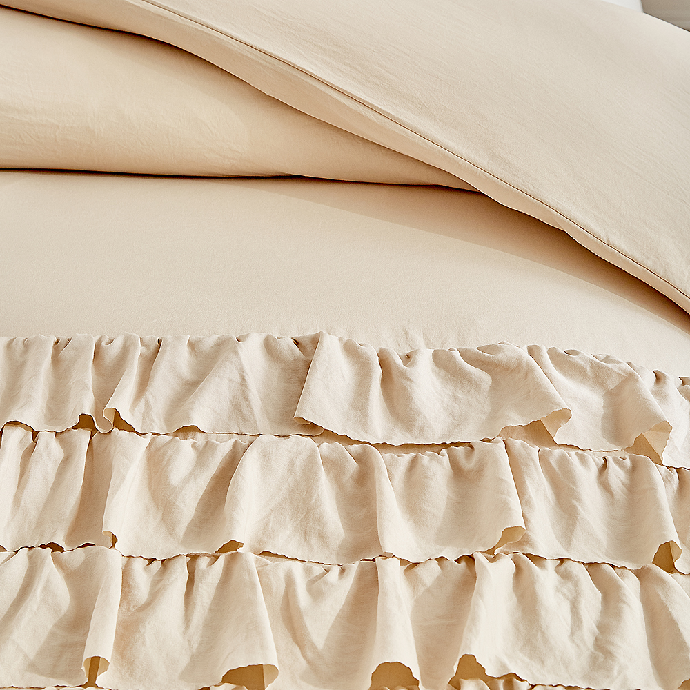Duvet Cover Bedding Set Twin D - Linen Duvet Cover ulasan dan harga