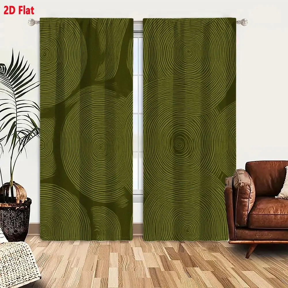 2Pcs Curtains 2D Flat Abstract - Home Textiles Online ulasan dan harga
