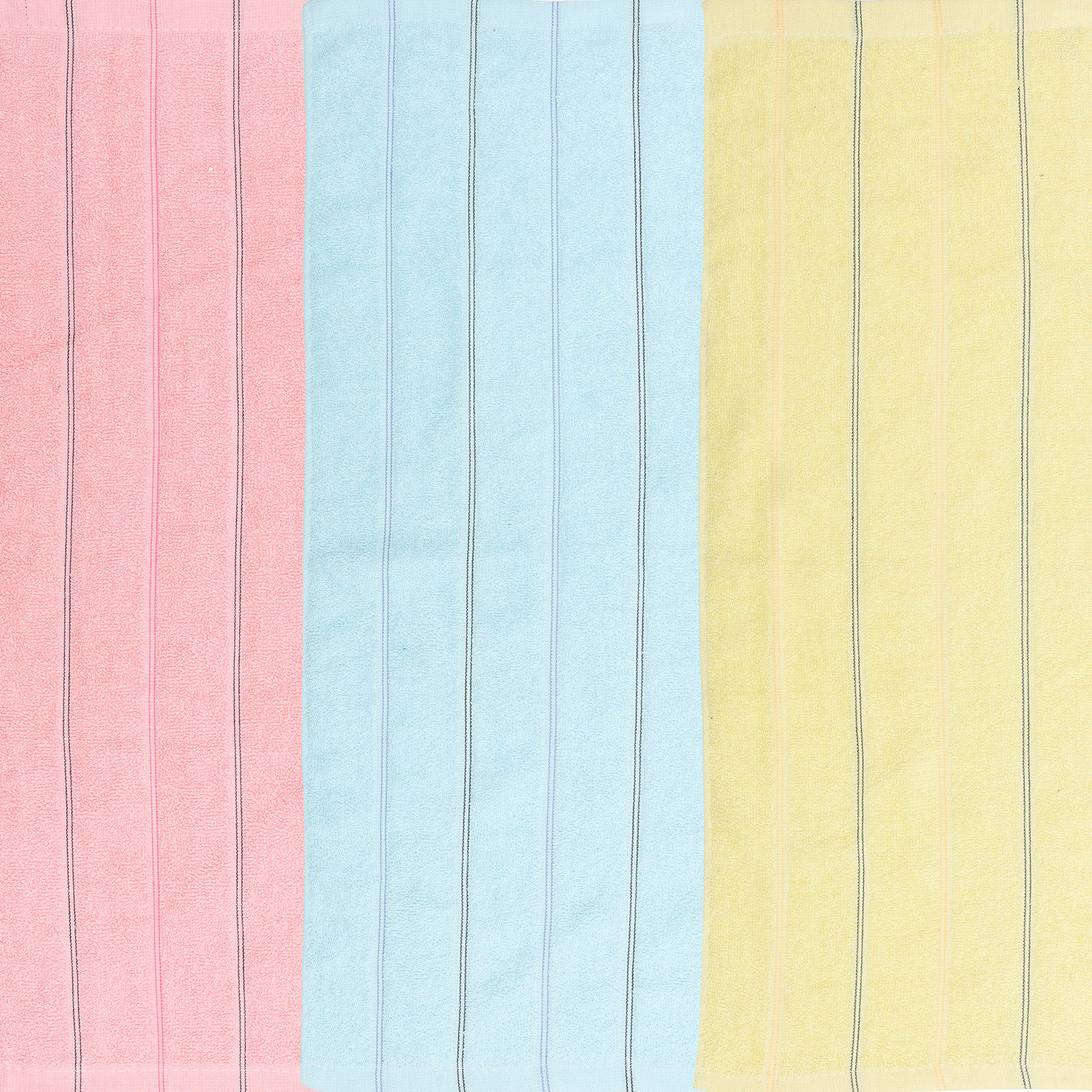 4Pcs Colorful Striped Cotton T - Home Textiles Pakistan ulasan dan harga