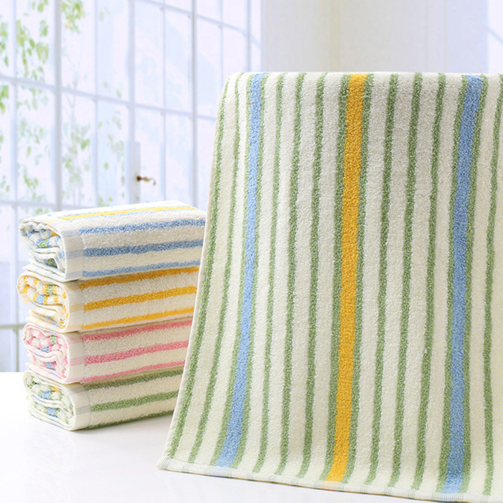 4Pcs Colorful Striped Cotton T - Home Textiles Pakistan ulasan dan harga