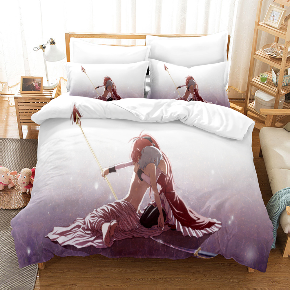 Kawaii Anime Puella Magi Madok - Linen Duvet Cover ulasan dan harga