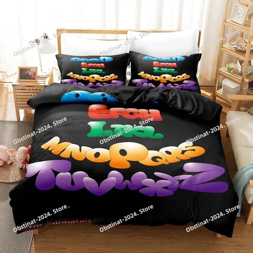 2023 Alphabet Lore Bedding Set - Linen Duvet Cover ulasan dan harga