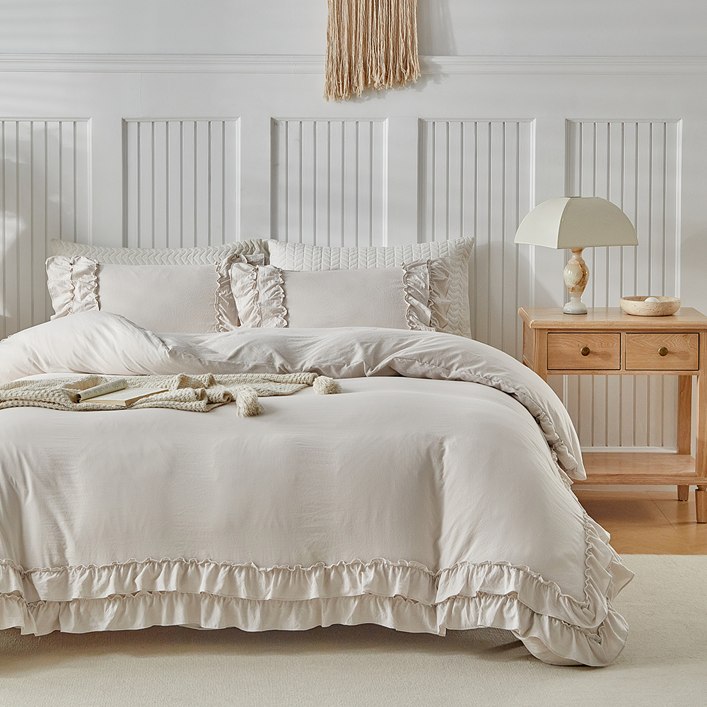 Duvet Cover Bedding Set Twin F - Linen Duvet Cover ulasan dan harga