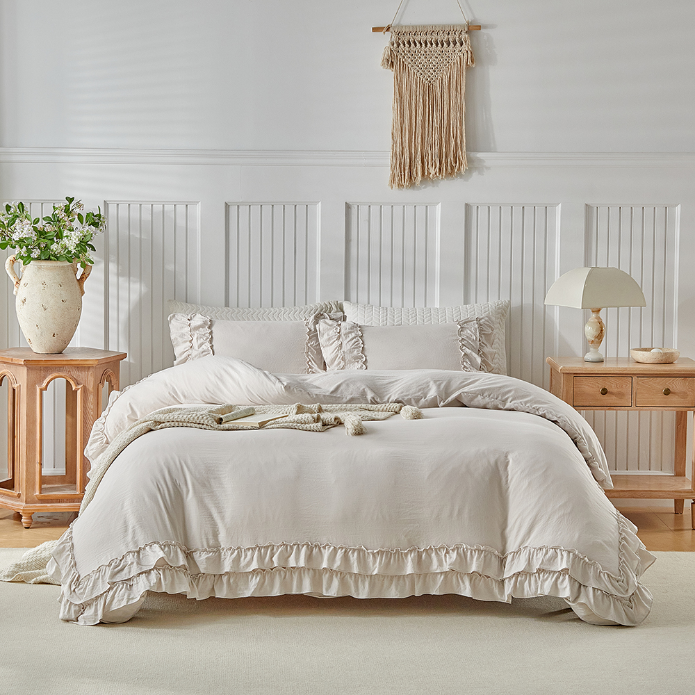 Duvet Cover Bedding Set Twin F - Linen Duvet Cover ulasan dan harga
