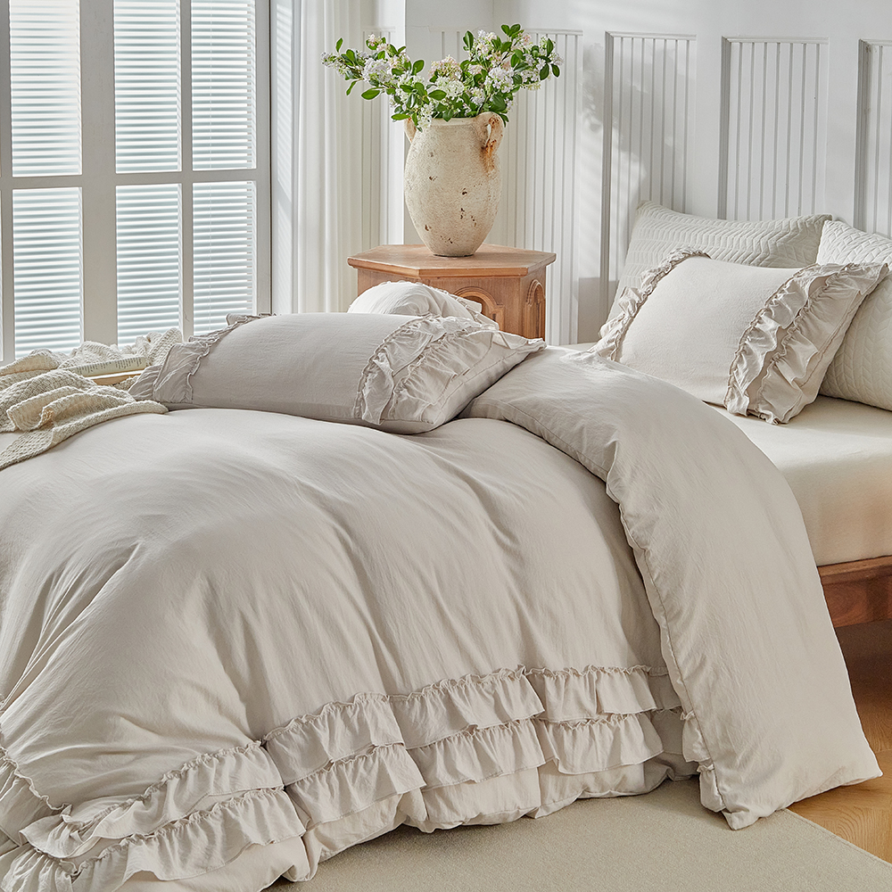 Duvet Cover Bedding Set Twin F - Linen Duvet Cover ulasan dan harga