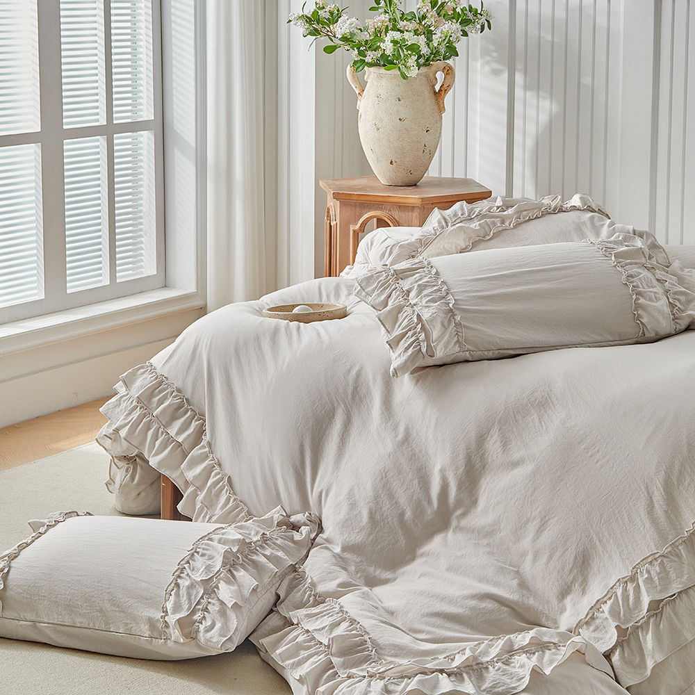 Duvet Cover Bedding Set Twin F - Linen Duvet Cover ulasan dan harga