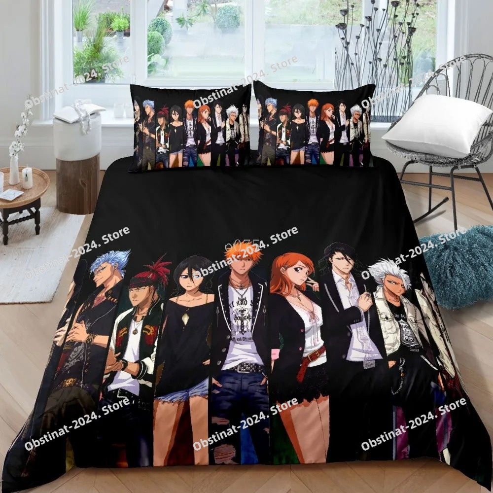 3D Bleach Kurosaki Ichigo Bedd - Linen Duvet Cover ulasan dan harga