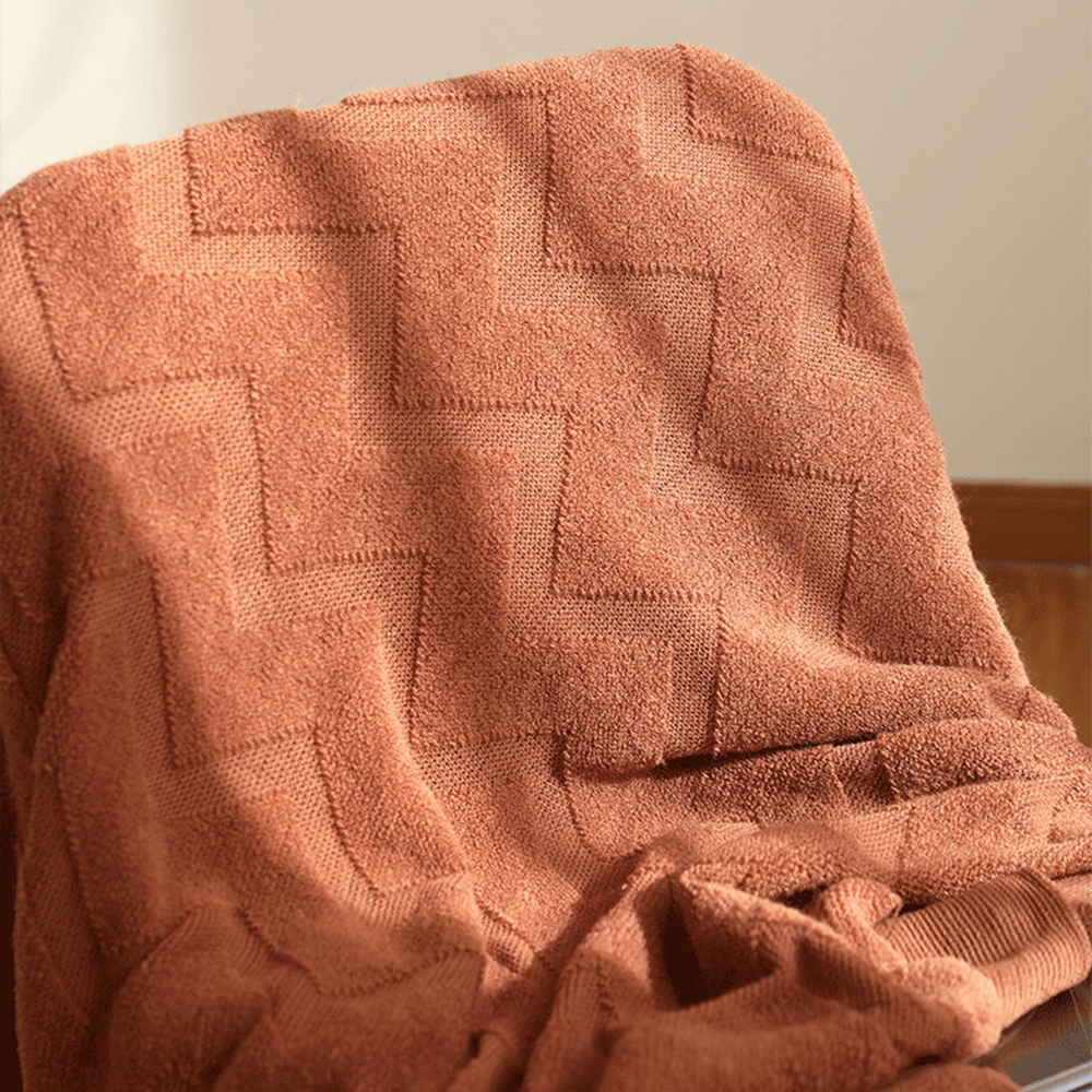 Herringbone Pattern Sofa Throw - Wool Blanket Herringbone ulasan dan harga