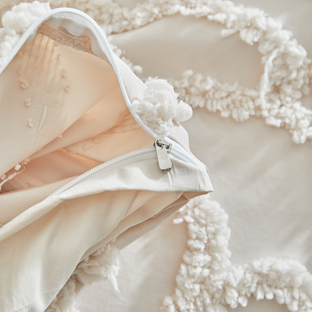 3pcs Khaki Rose Flower Duvet C - Linen Duvet Cover ulasan dan harga