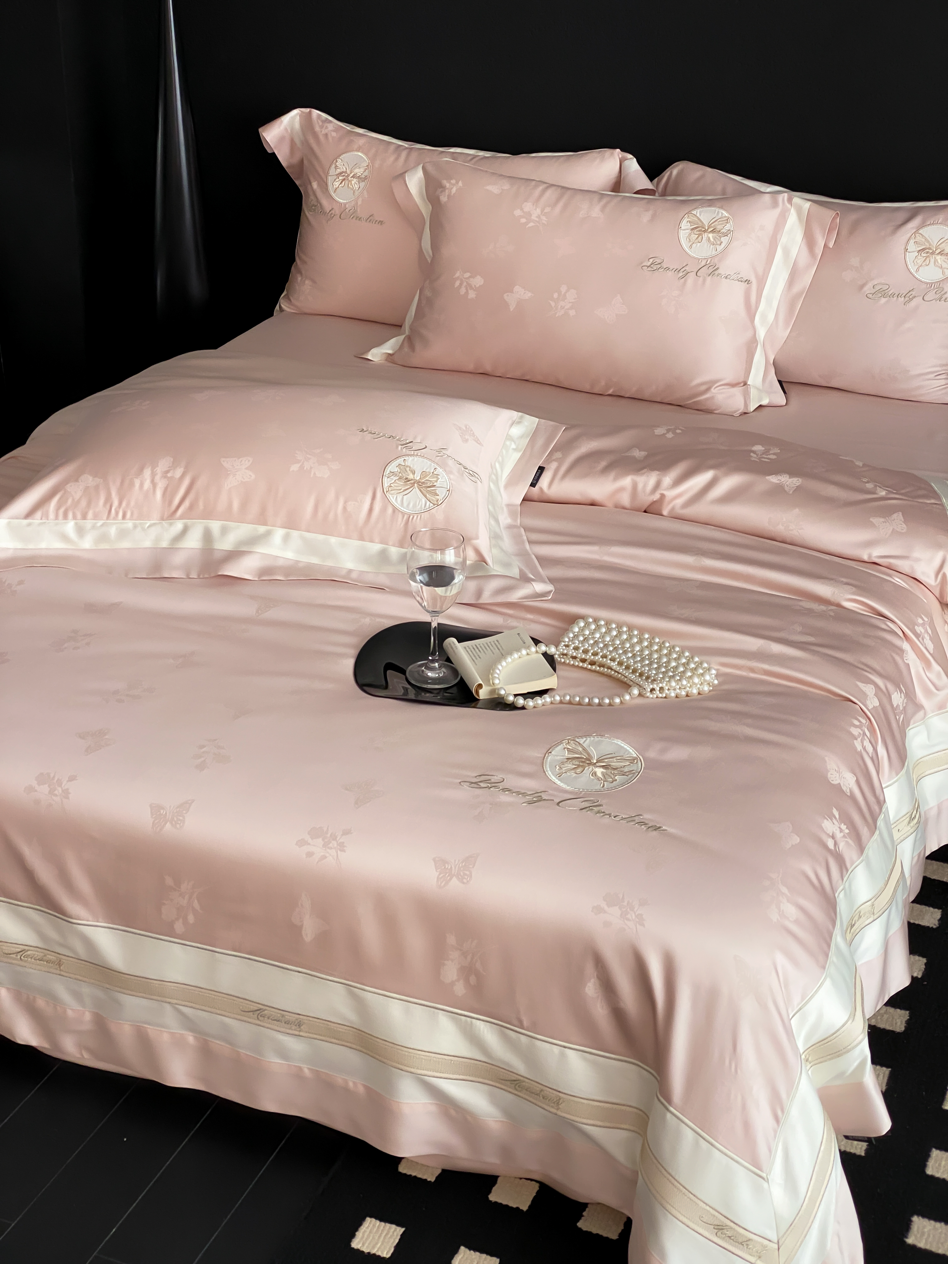French Pastoral Floral Bedding - Linen Duvet Cover ulasan dan harga