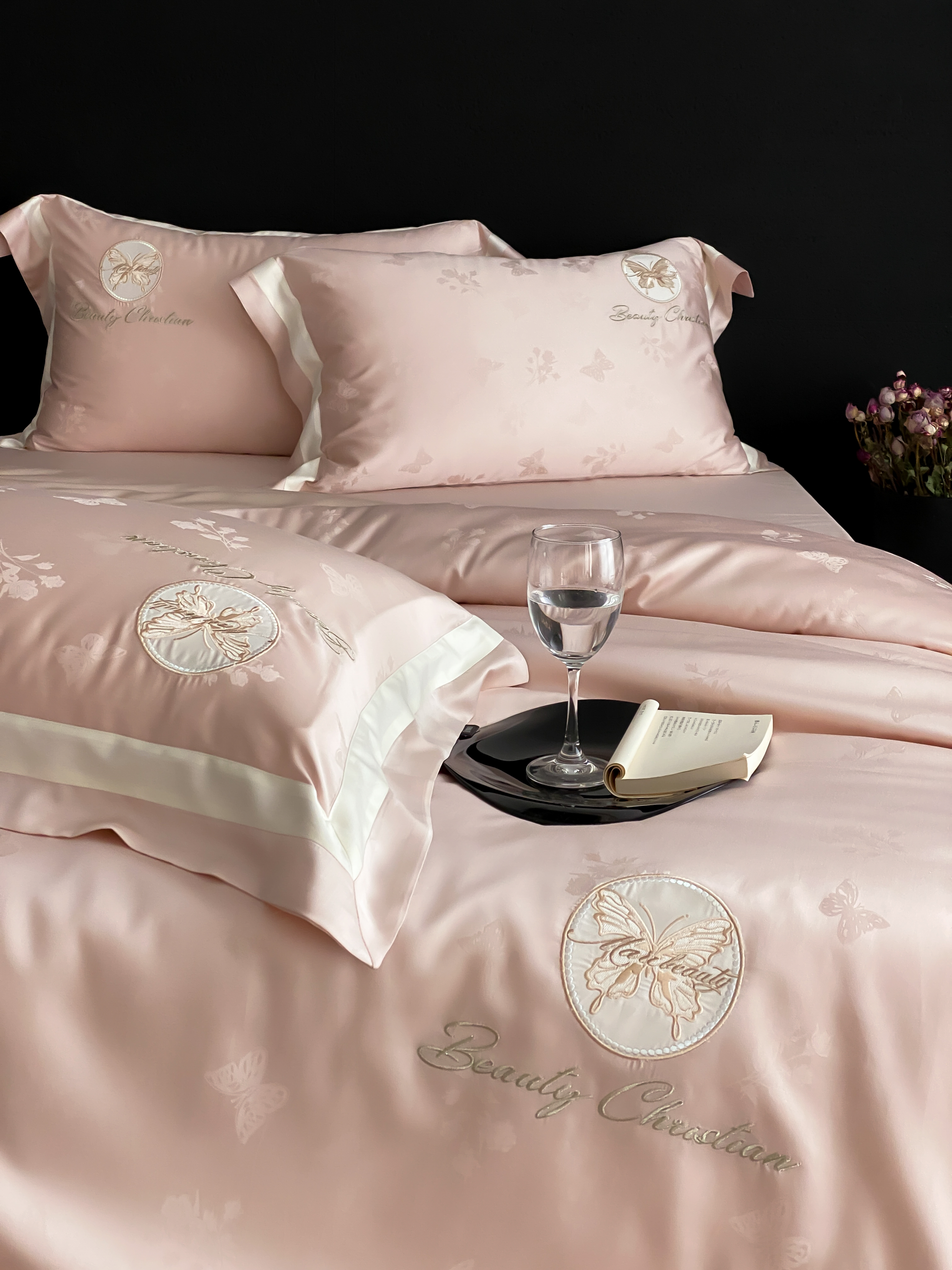 French Pastoral Floral Bedding - Linen Duvet Cover ulasan dan harga