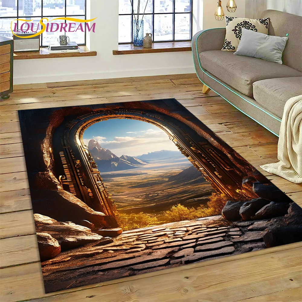 Illusion God's Temple Door Gat - Home Textiles Online ulasan dan harga