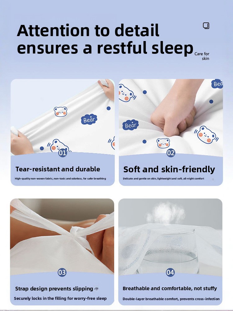 Disposable Hotel Bed Linen Set - Linen Duvet Cover ulasan dan harga