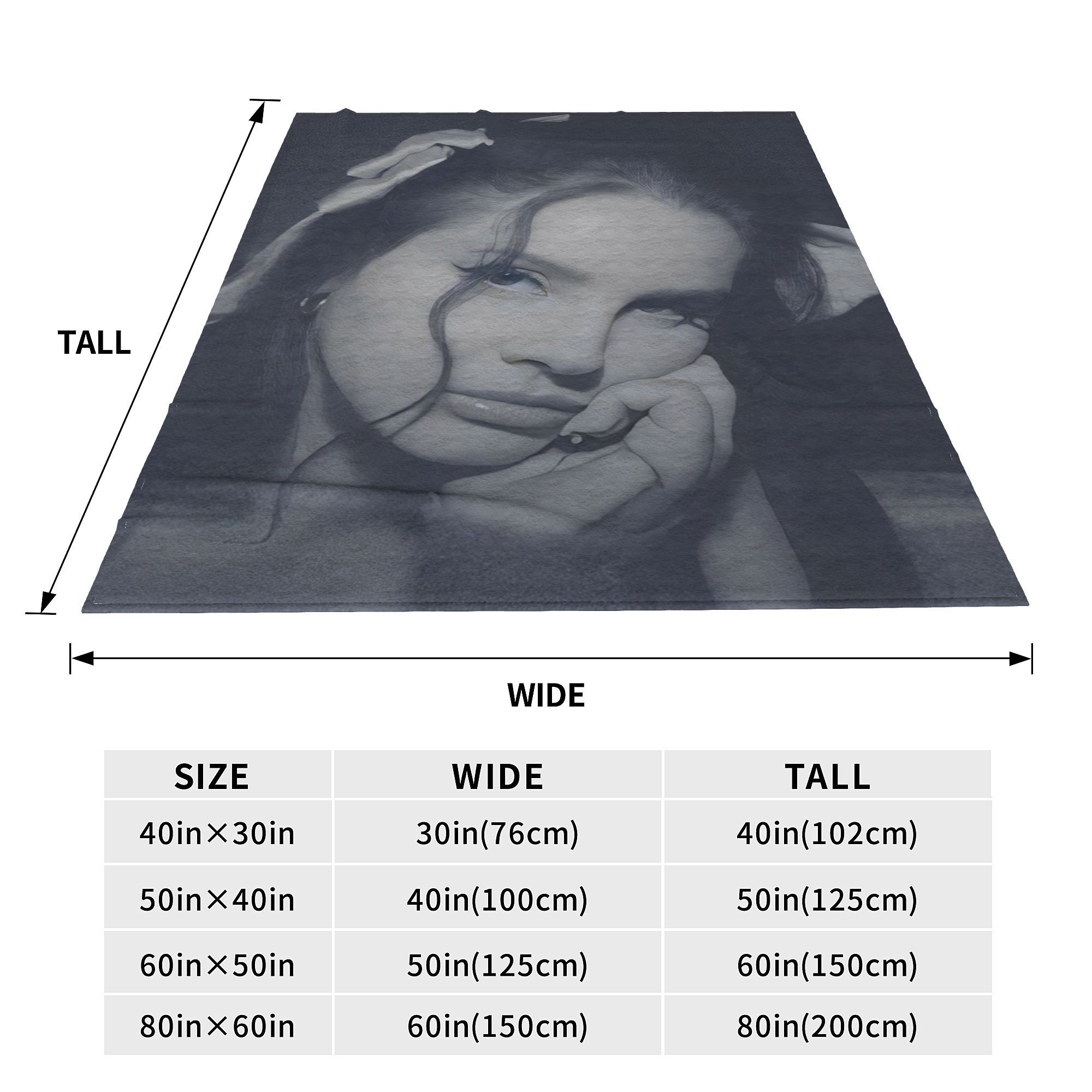 American Singer Lana Del Rey B - Wool Blanket Herringbone ulasan dan harga