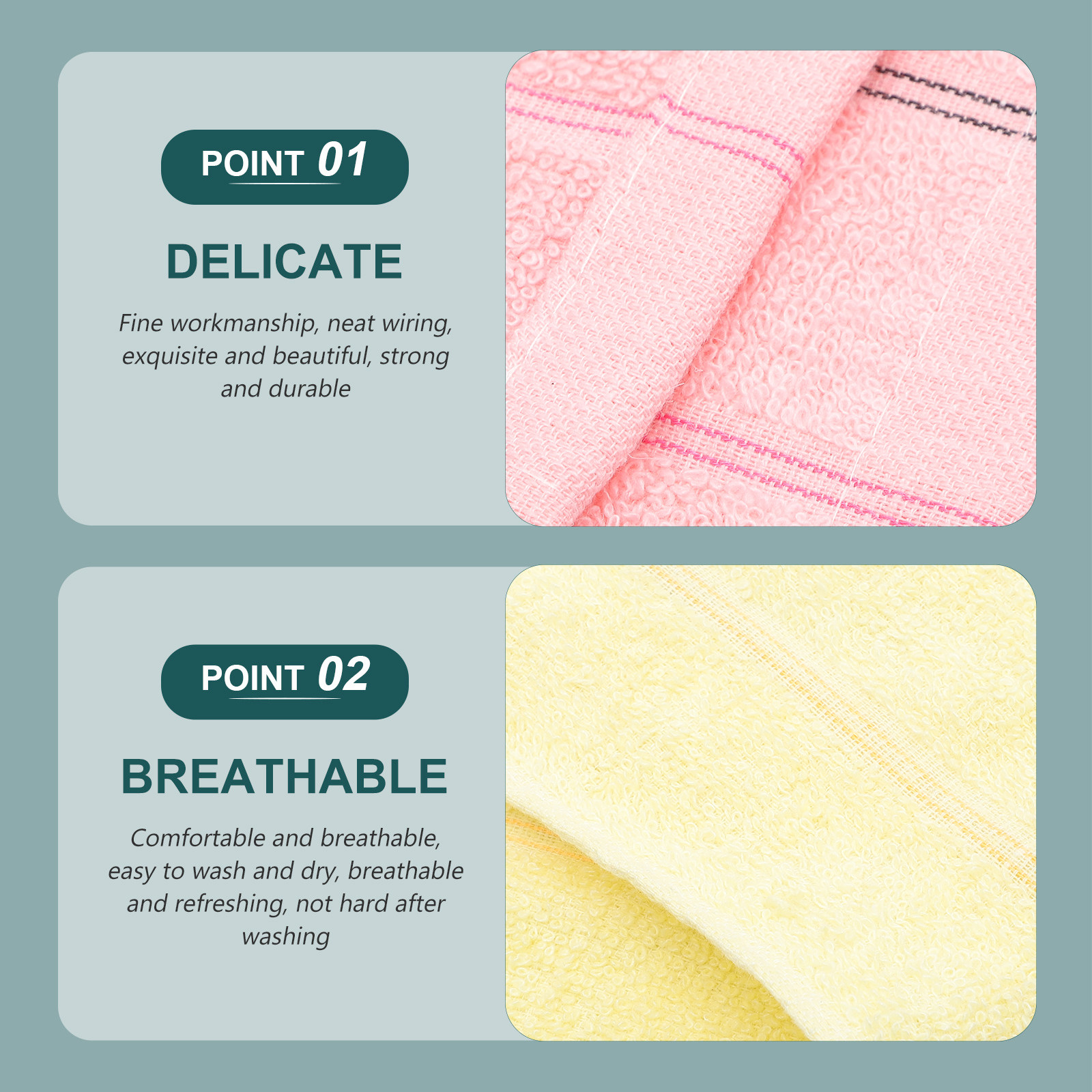 4Pcs Elegant Striped Bath Towe - Home Textiles Pakistan ulasan dan harga