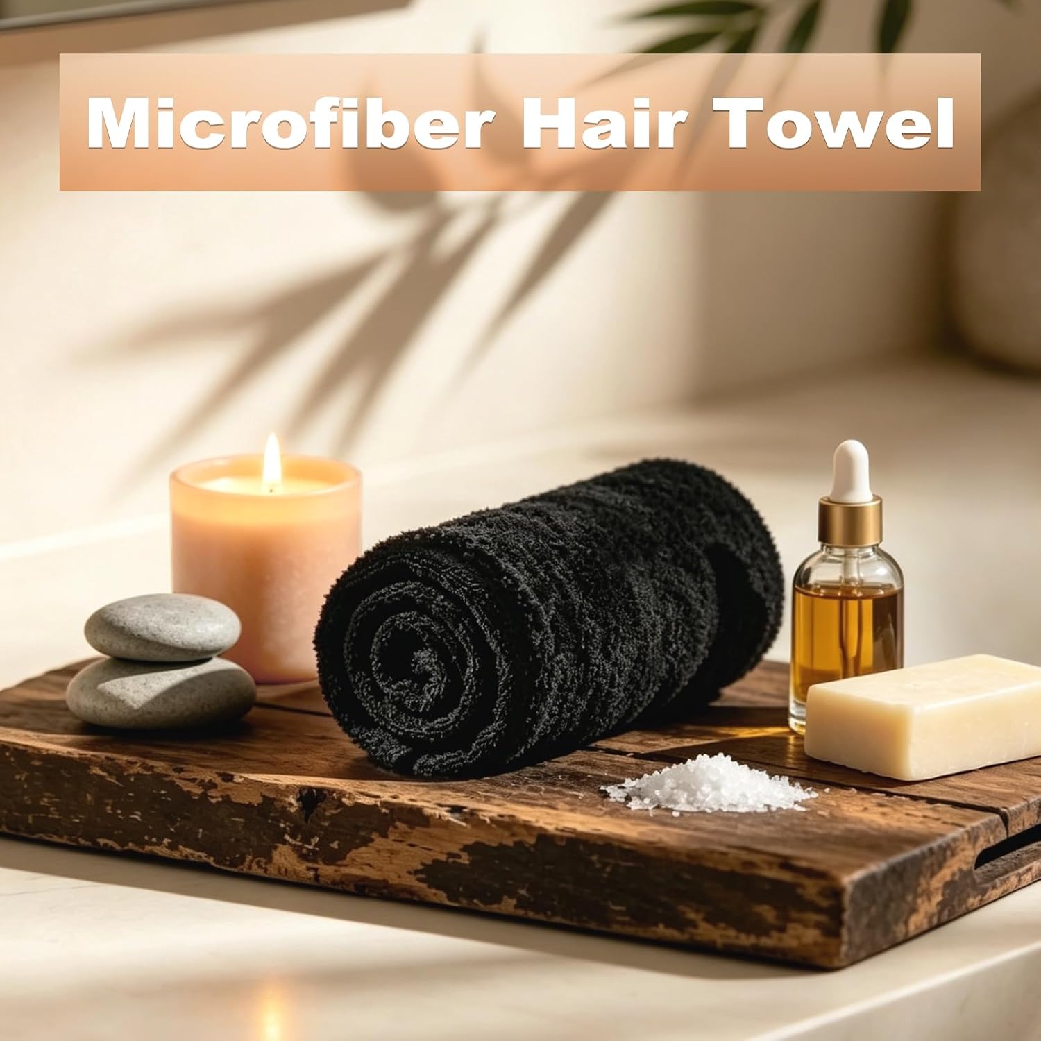 6 Pack Black Salon Towels Supe - Home Textiles Images ulasan dan harga
