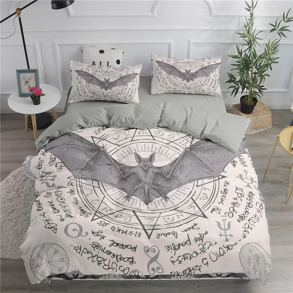 Halloween Flying Vampire Beddi - Linen Duvet Cover ulasan dan harga