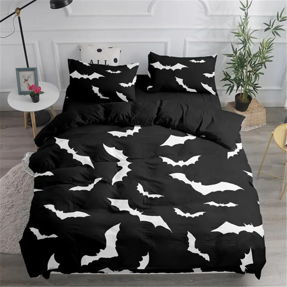 Halloween Flying Vampire Beddi - Linen Duvet Cover ulasan dan harga