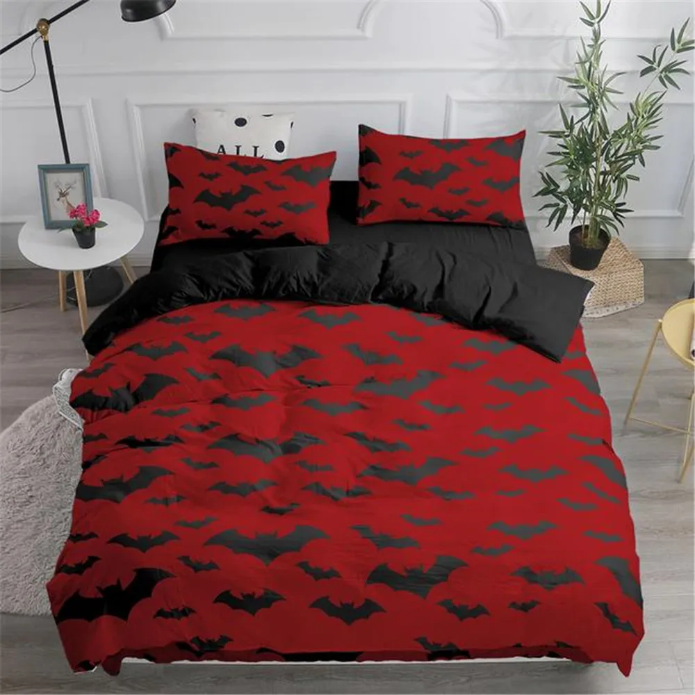 Halloween Flying Vampire Beddi - Linen Duvet Cover ulasan dan harga