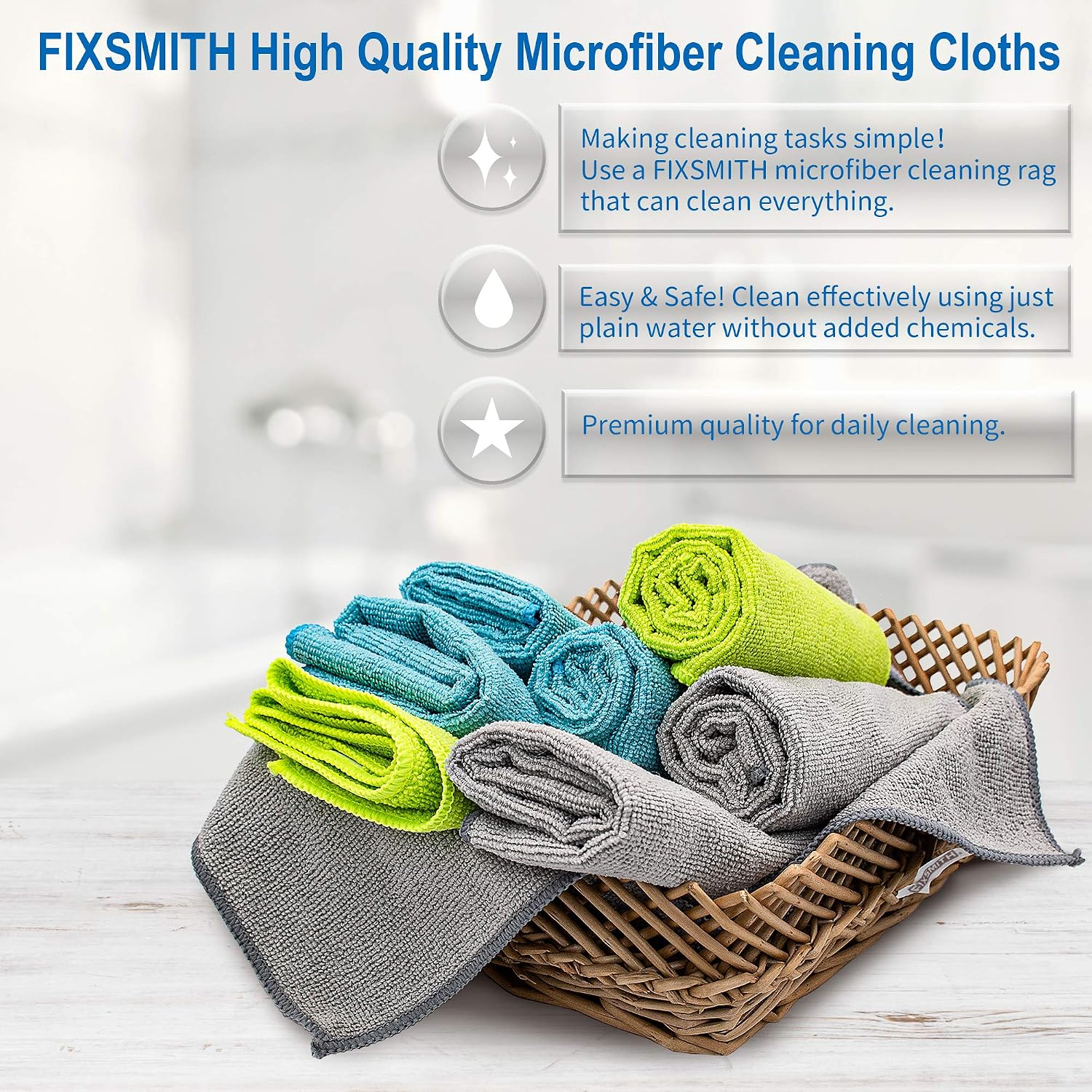 Microfiber Cleaning Cloth 8-Pa - Home Textiles Images ulasan dan harga