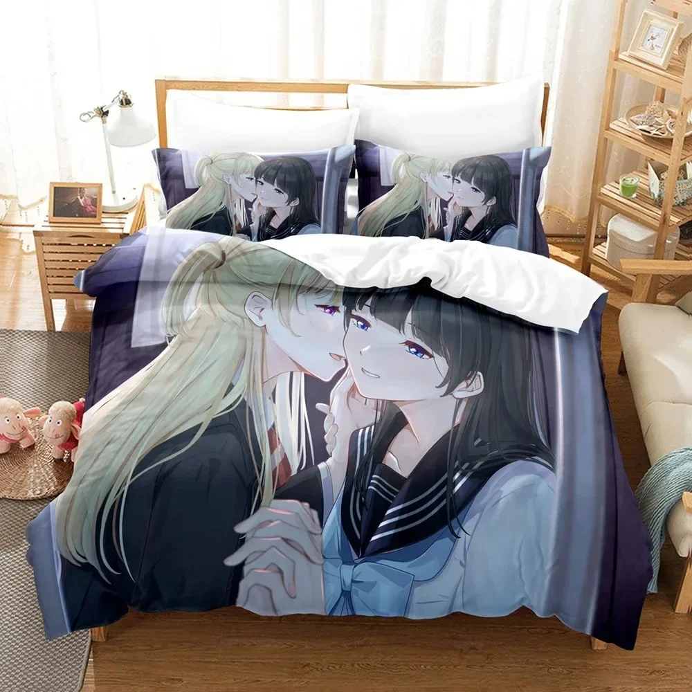 3D Akebis Sailor Uniform Print - Linen Duvet Cover ulasan dan harga